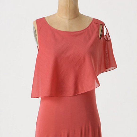 ❤Anthropologie Cut-away Rose Tank, L - Picture 4 of 6